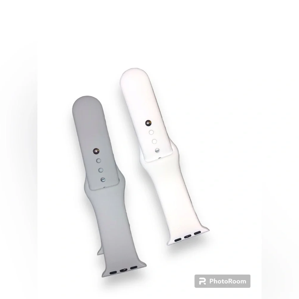 NWT 2pack white & grey Apple Watch bands 38mm/40mm (s/m)
